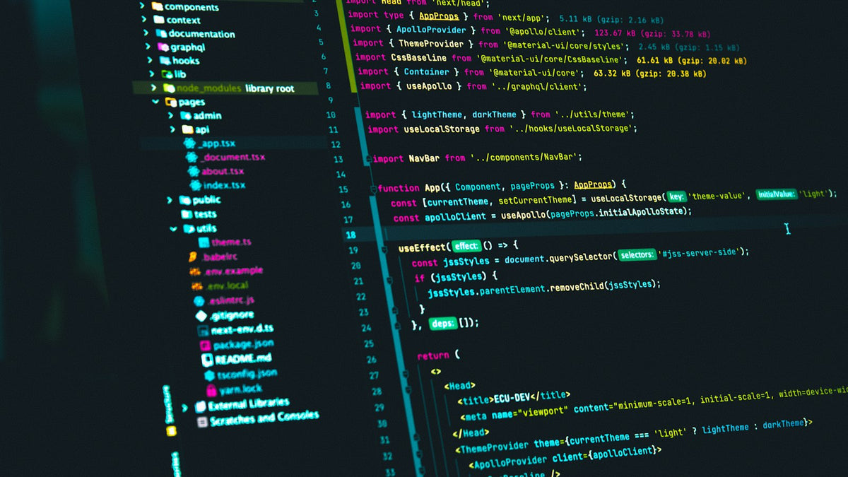 Code editor on screen representing WordPress plugins