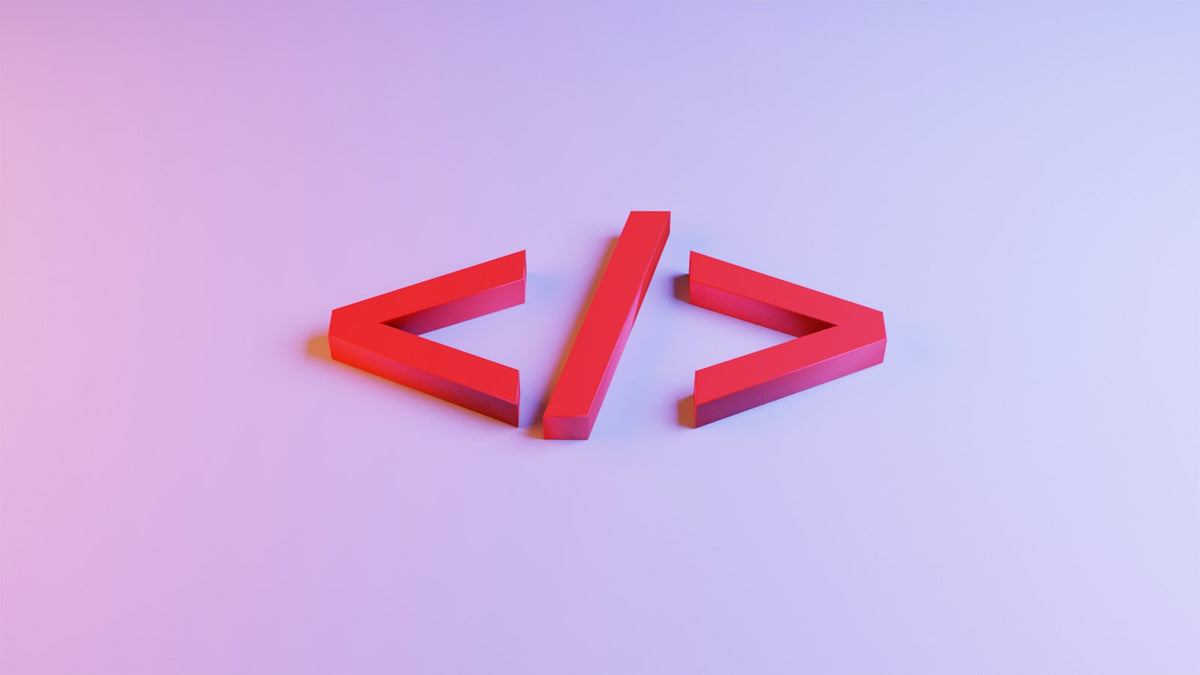 Code bracket symbol representing broken links and 404 errors