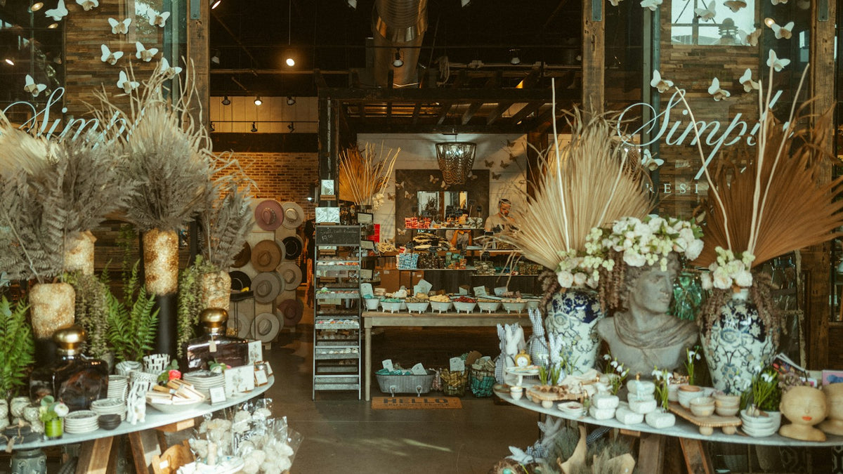 Room stocked with products for inventory management