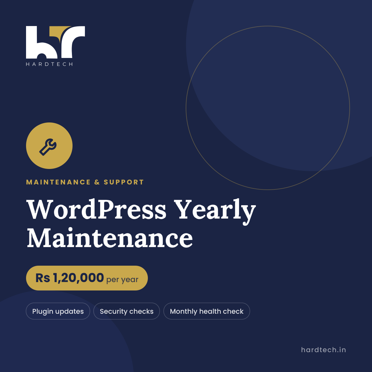 WordPress Yearly Maintenance package by Hard Tech